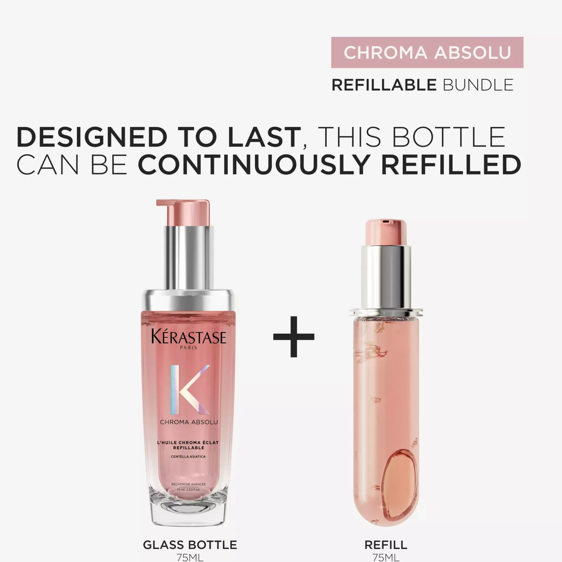 KérastaseChroma Absolu Chroma Éclat Refillable Hair Oil 75 ml