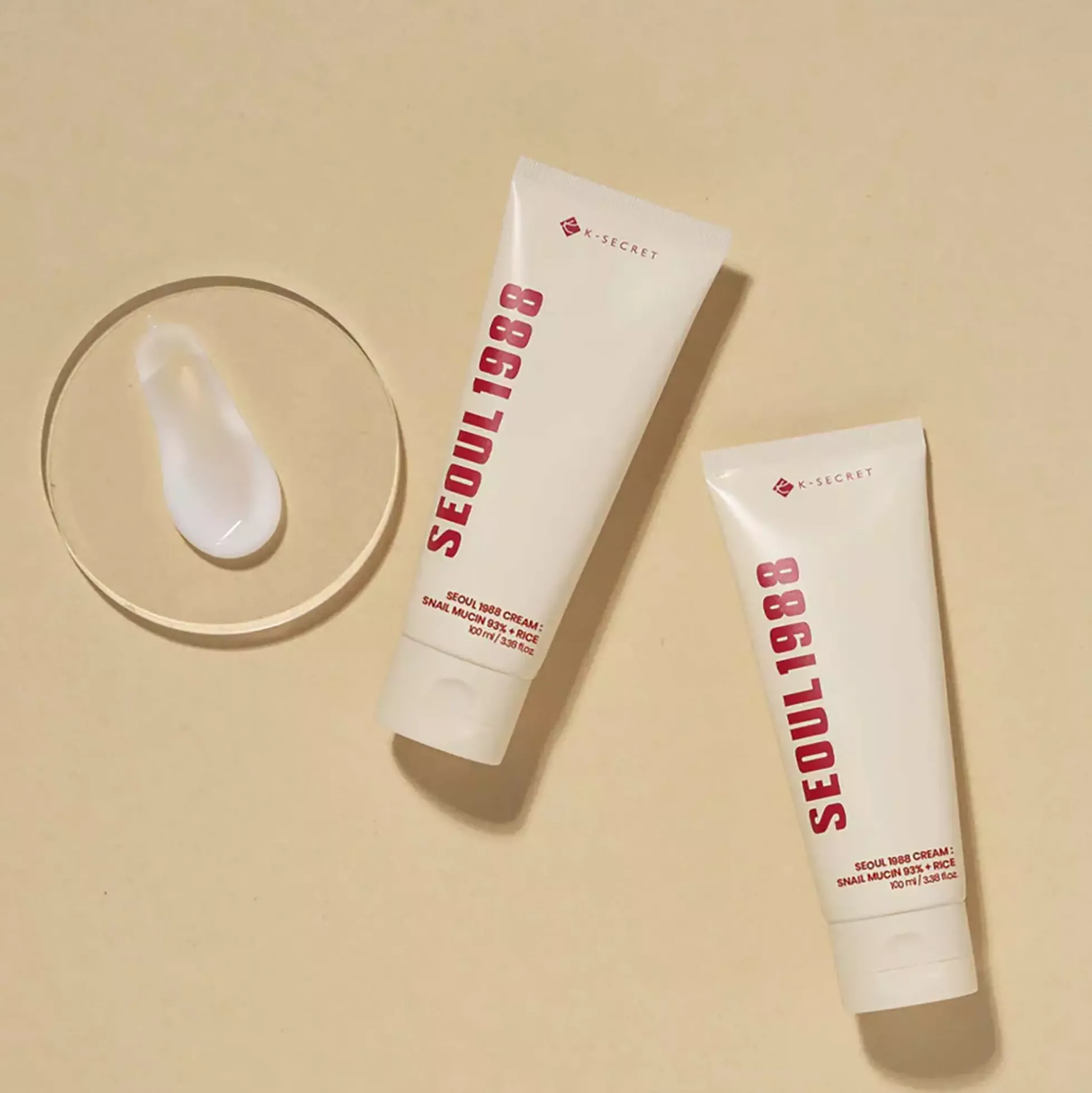 K-SecretSEOUL 1988 Cream: Snail Mucin 93% + Rice 100 ml