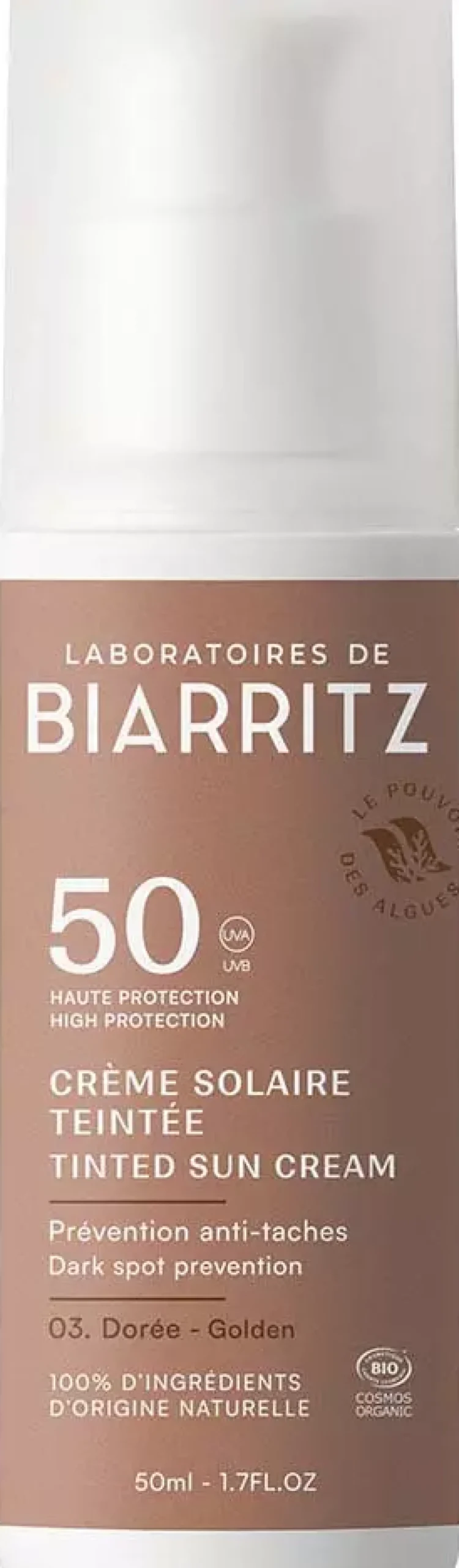 Laboratoires de BiarritzDERMO Suncare Tinted Face Sunscreen SPF50 Golden 50 ml
