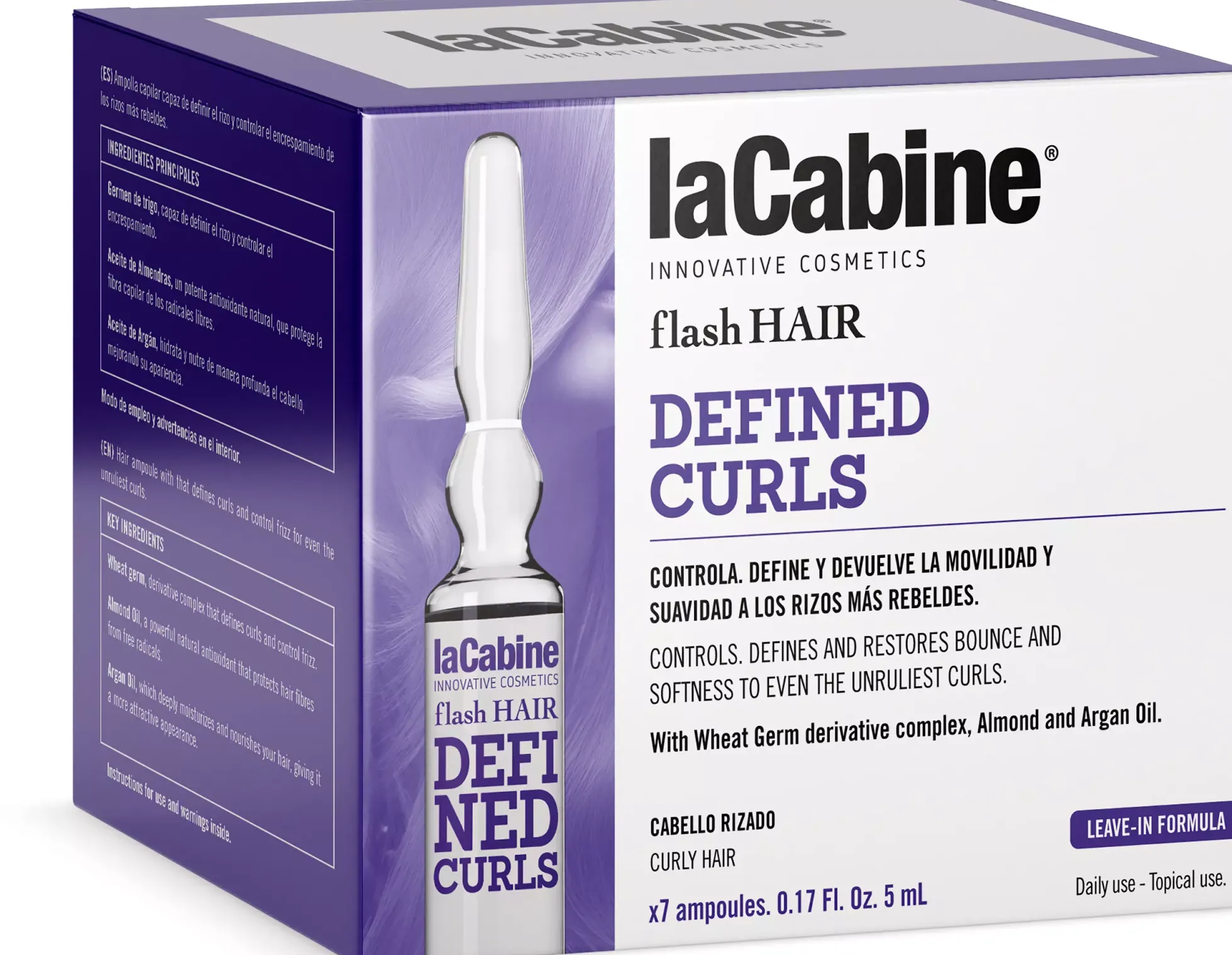 laCabineFlash Hair Defined Curls Ampoule 7 x 5 ml