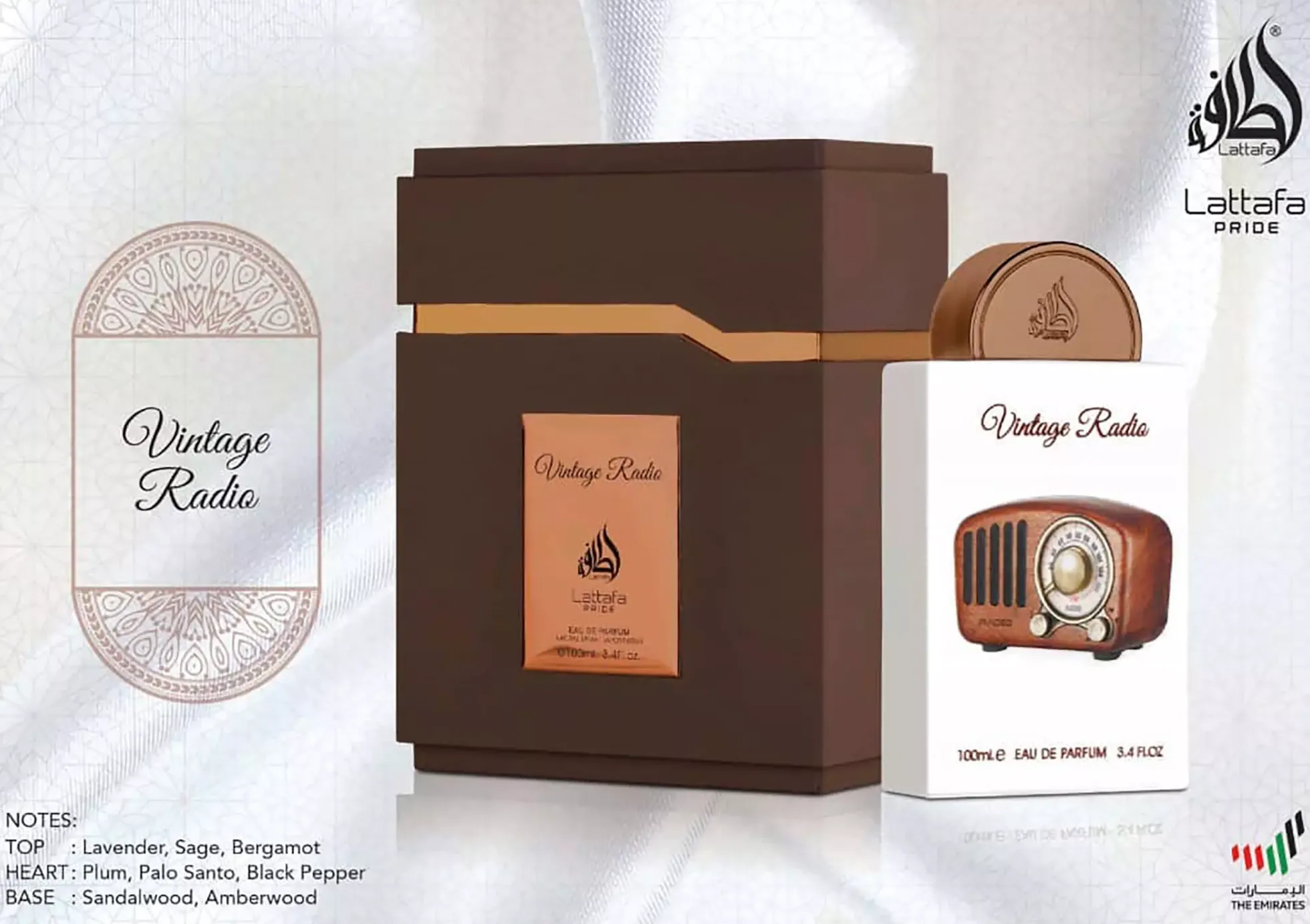 Lattafa Pride Vintage Radio Eau de Parfum 100 ml