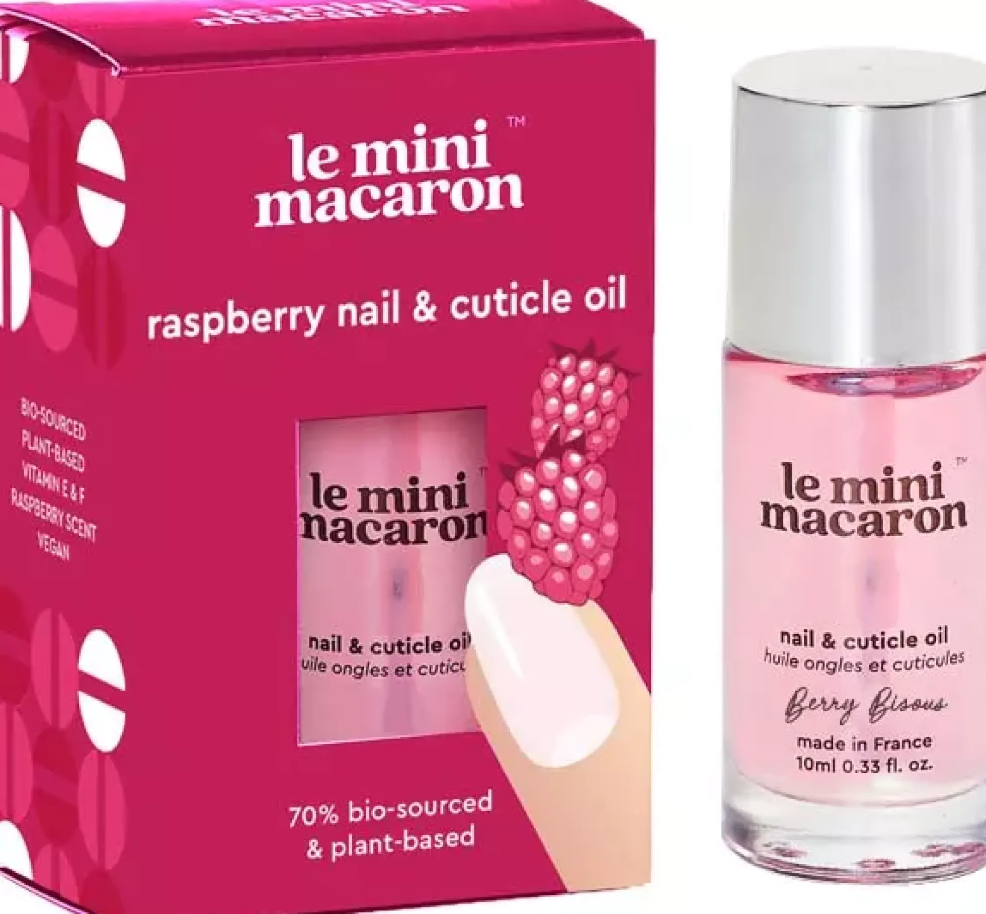 Le Mini Macaron Nail & Cuticle Oil Berry Bisous