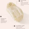 Lenoites Eco-Friendly Flat Hair Clip Desert Beige