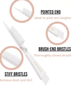 Lenoites Hair Brush Wild Boar White