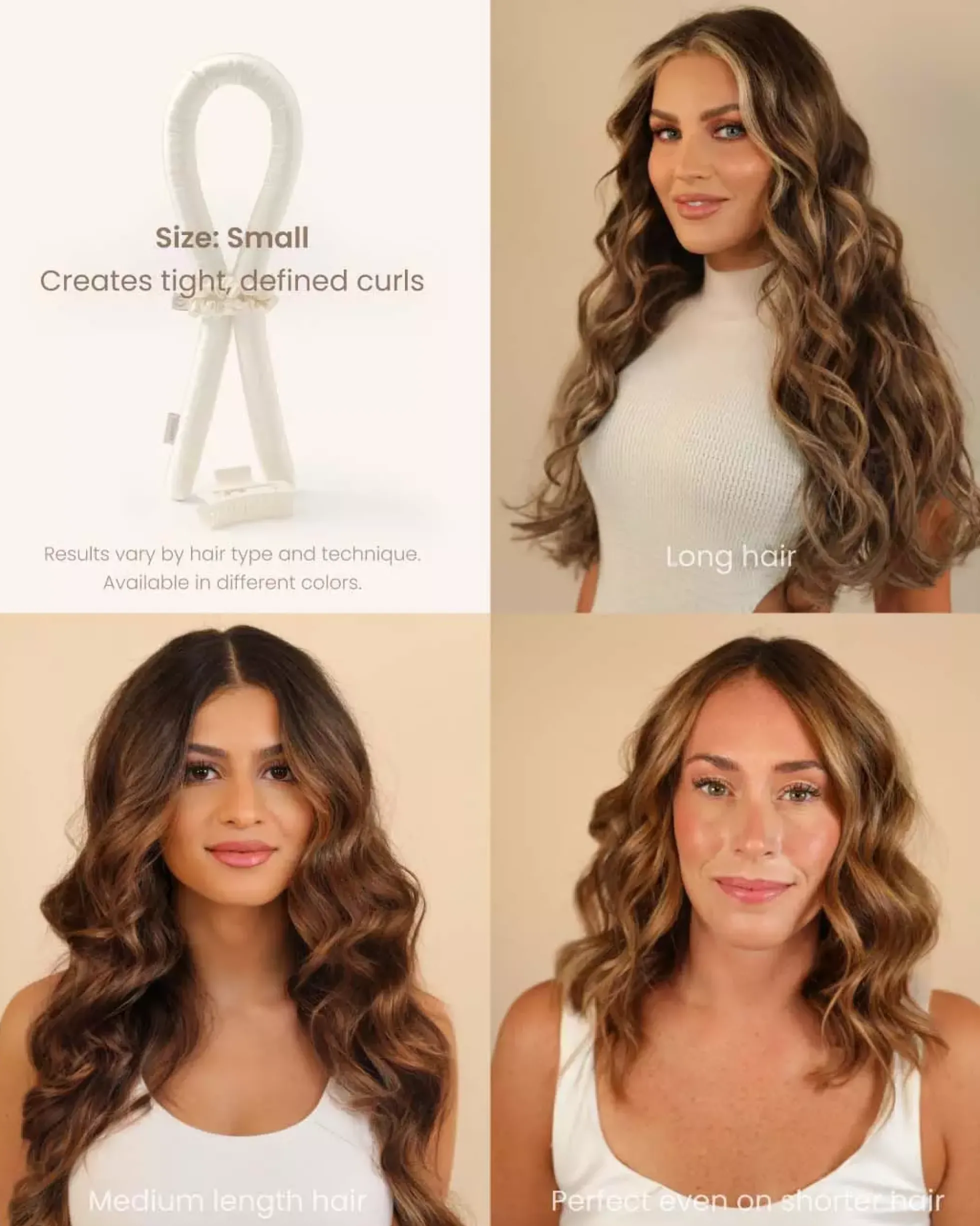 Lenoites Heatless Curls in Mulberry Silk Medium Black