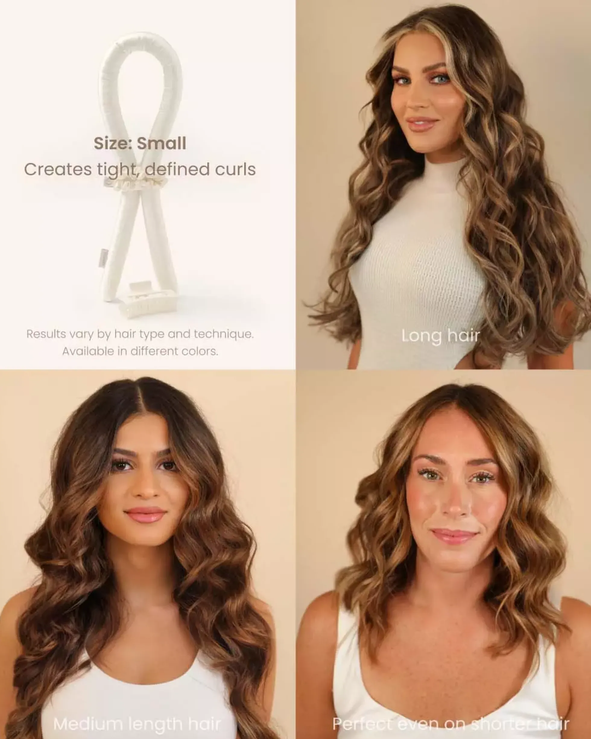 Lenoites Heatless Curls in Mulberry Silk Large Black