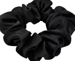Lenoites Mulberry Silk Scrunchie White