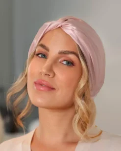 Lenoites Mulberry Silk Sleeping Cap Pink