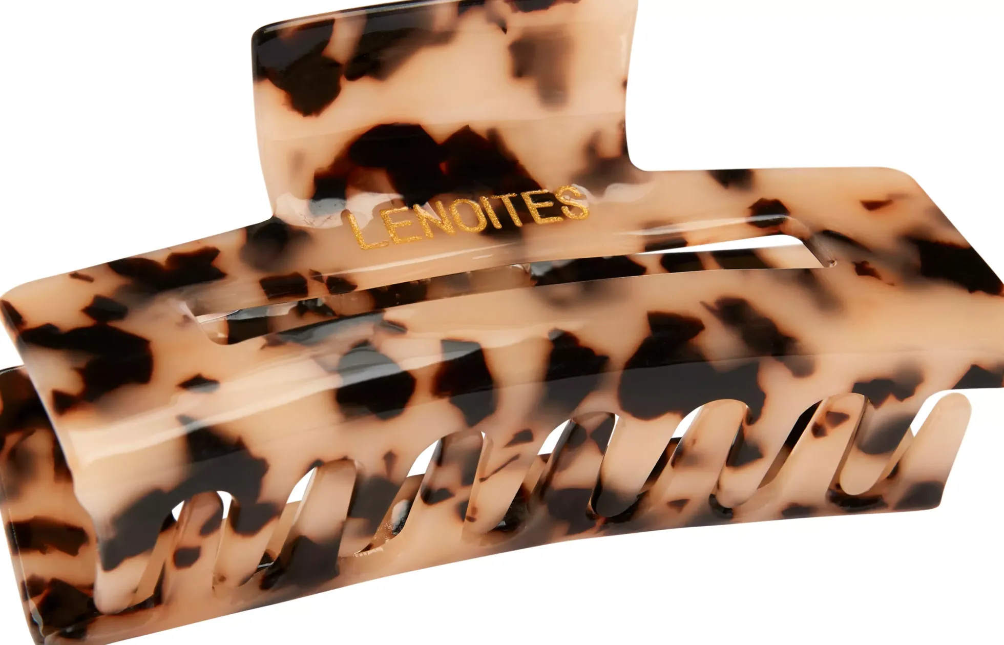 Lenoites Premium Eco-Friendly Hair Claw Pearly White