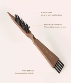 Lenoites Wild Boar Hair Brush with Cleaning Tool Limited Edition