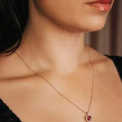 Lily and Rose Delphine necklace Pink ruby
