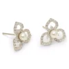 Lily and Rose Elise Earrings Ivory pearl silver