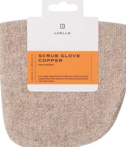 Loelle Scrub Glove Hemp / Linen / Copper