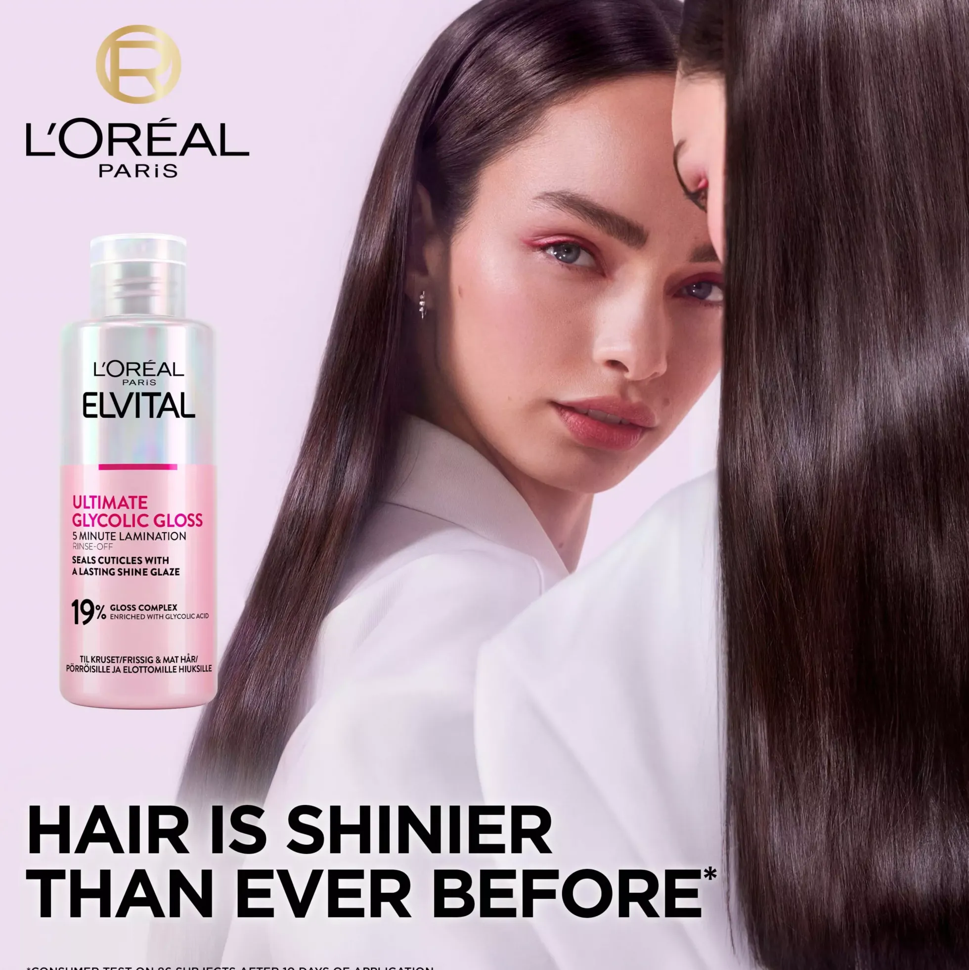 Loreal ParisElvital Glycolic Gloss Ultimate Rinse-Off Treatment For Dull Hair 200 ml