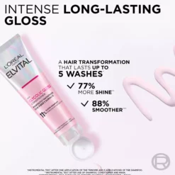 Loreal ParisElvital Glycolic Gloss Bundle Shampoo 200 ml & Conditioner 150 ml & Treatment 200 ml
