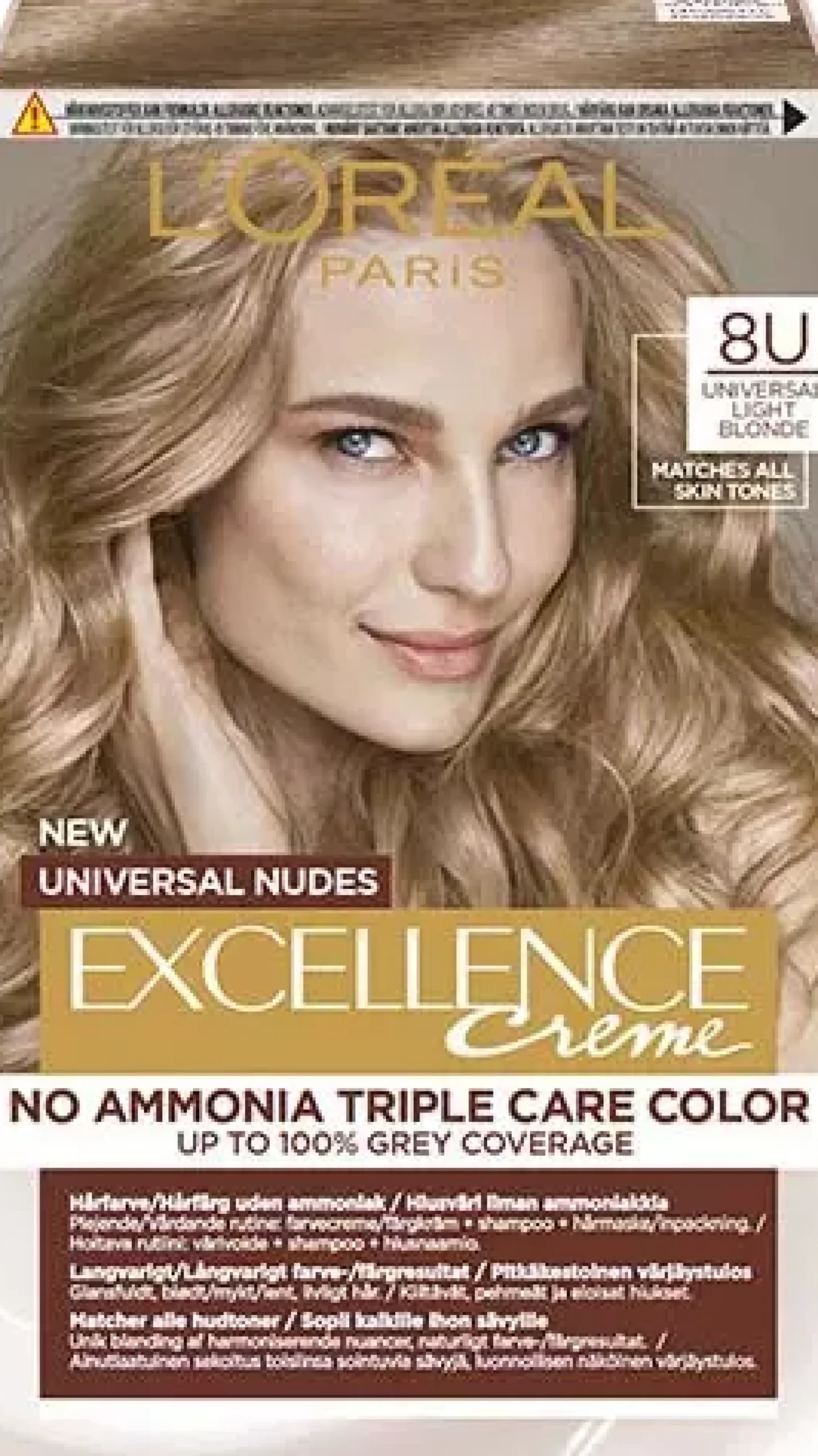 Loreal Paris Excellence Creme Universal Nudes 8U Universal Light Blonde