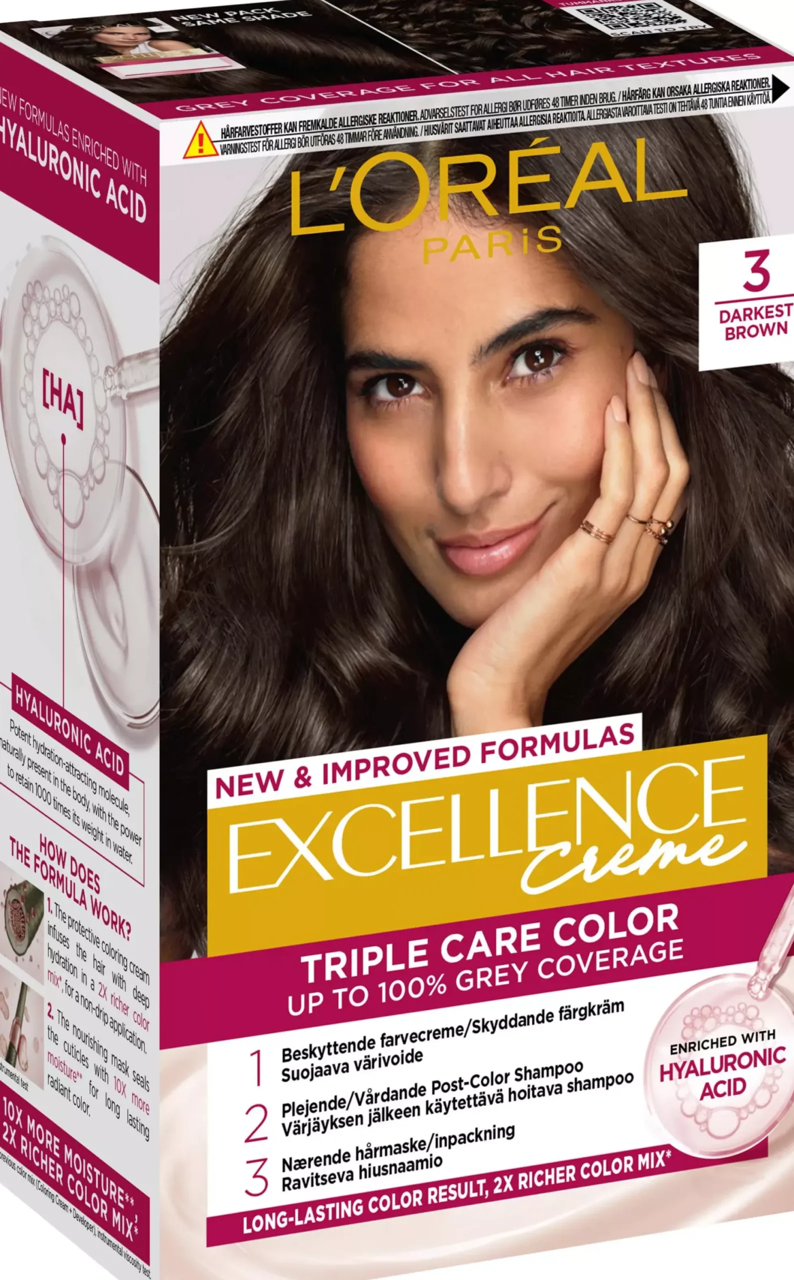 Loreal ParisExcellence Crème Triple Care Color 8 Natural Light Blonde