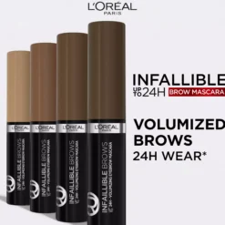 Loreal ParisInfaillible Brows 24H Volumizing Eyebrow Mascara 1.0 Ebony