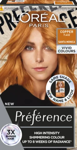 Loreal ParisPréférence Vivids Copper 7.432