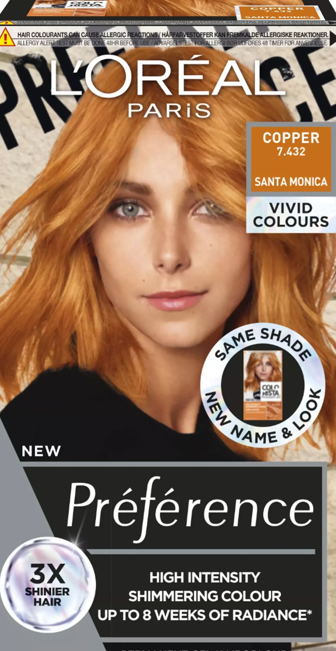 Loreal ParisPréférence Vivids Copper 7.432
