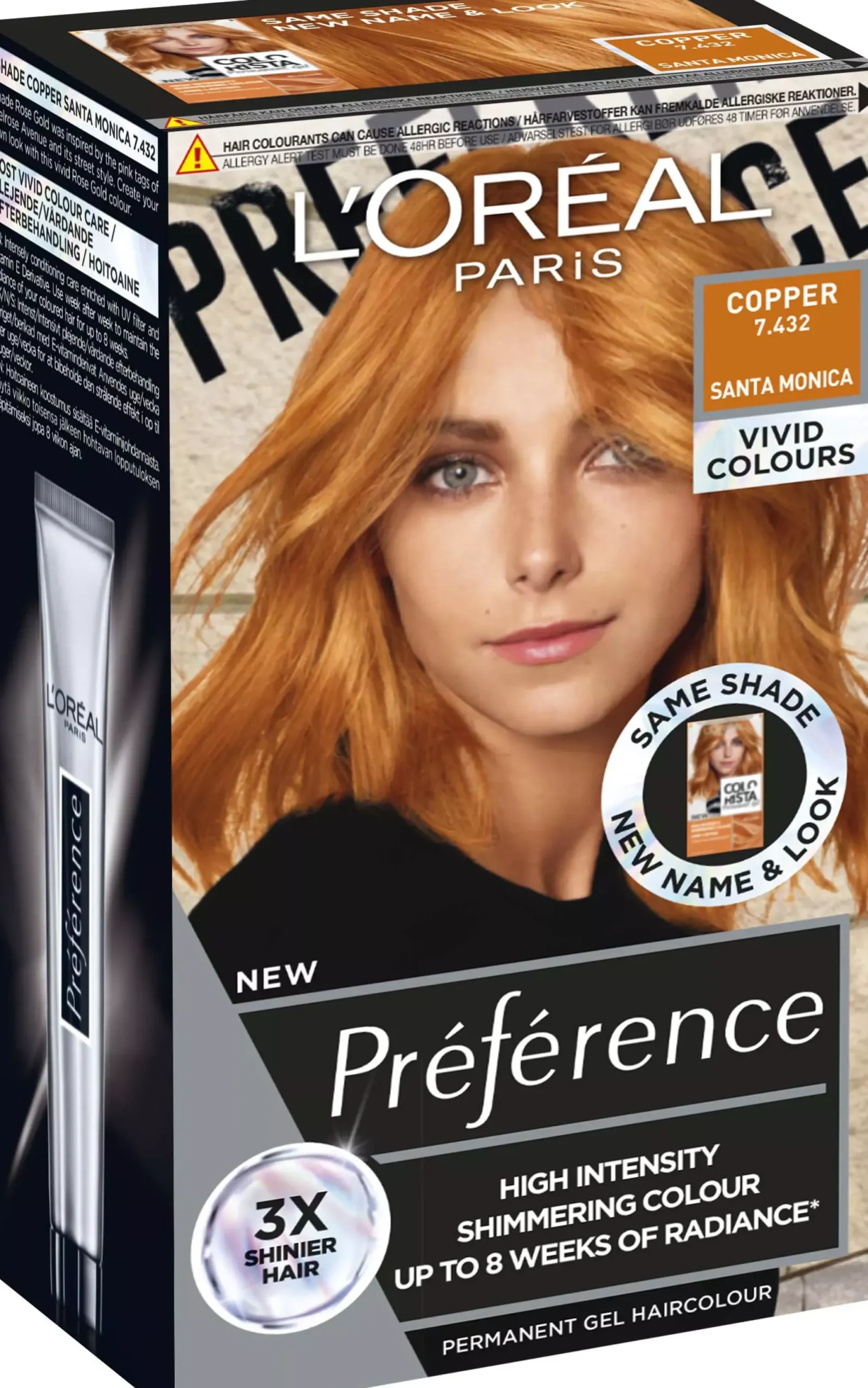 Loreal ParisPréférence Vivids Copper 7.432