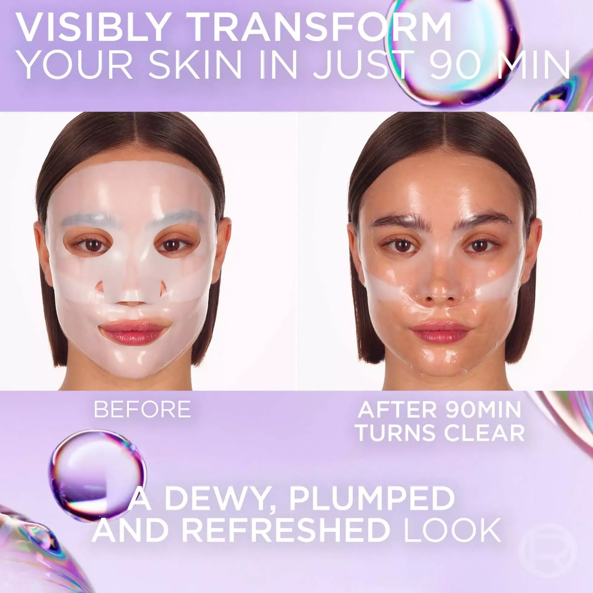 Loreal ParisRevitalift Filler Glass Skin Hydrogel Glow Mask