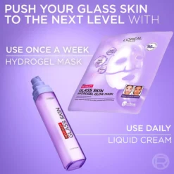 Loreal ParisRevitalift Filler Glass Skin Hydrogel Glow Mask