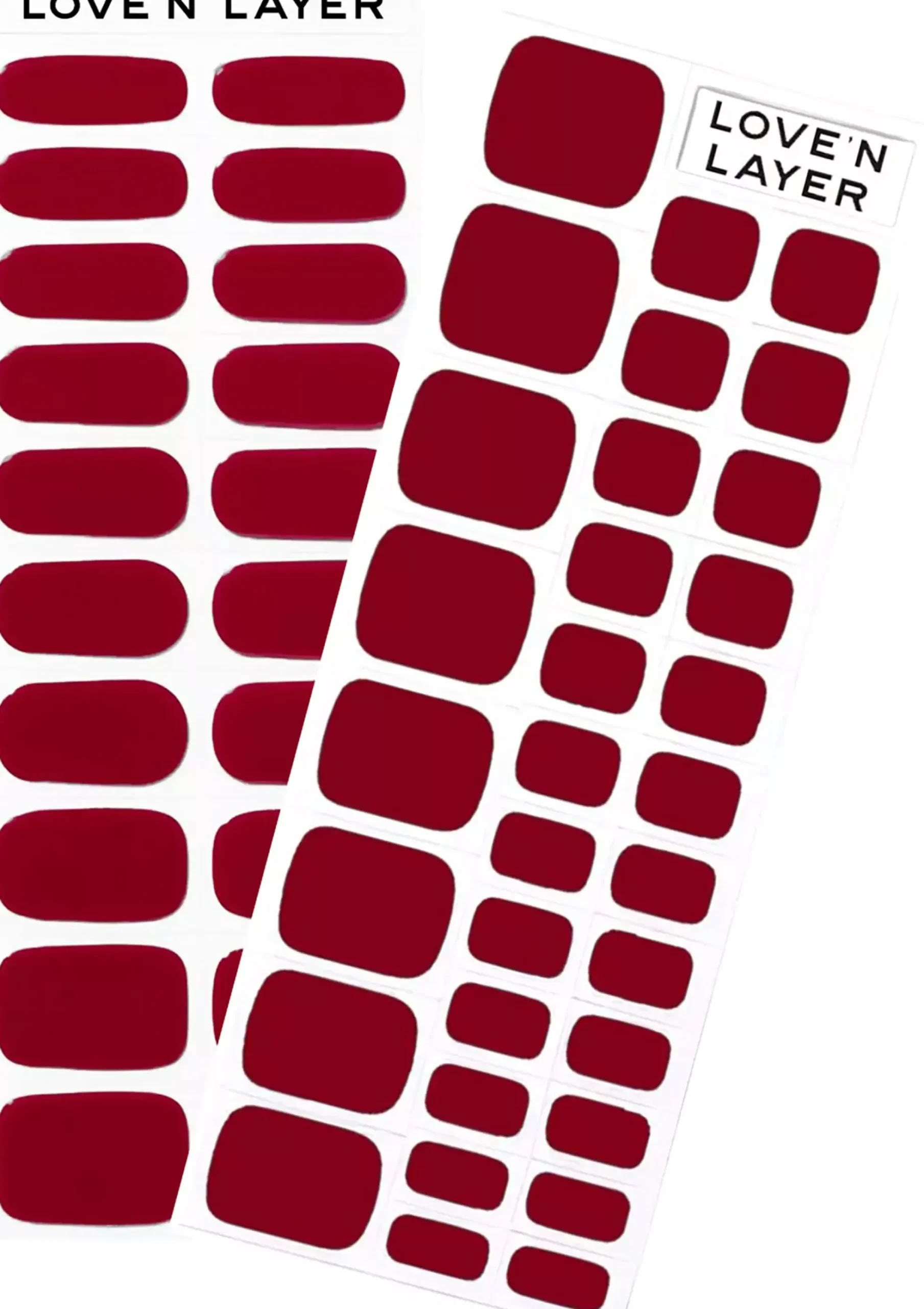 Love'n Layer Hand & Toe Burgundy Red