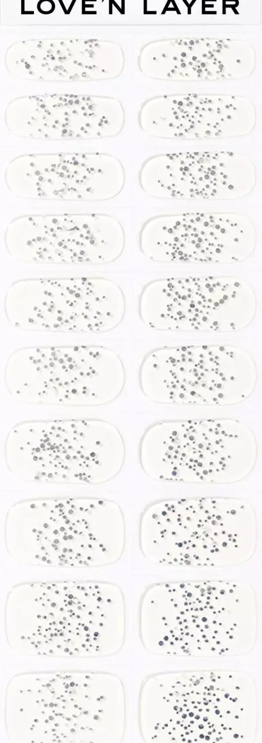 Love'n Layer Love Note Funky Sparkle Silver