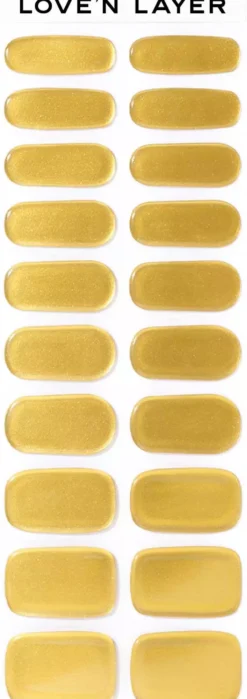 Love'n Layer Love Note Metallic Shiny Gold