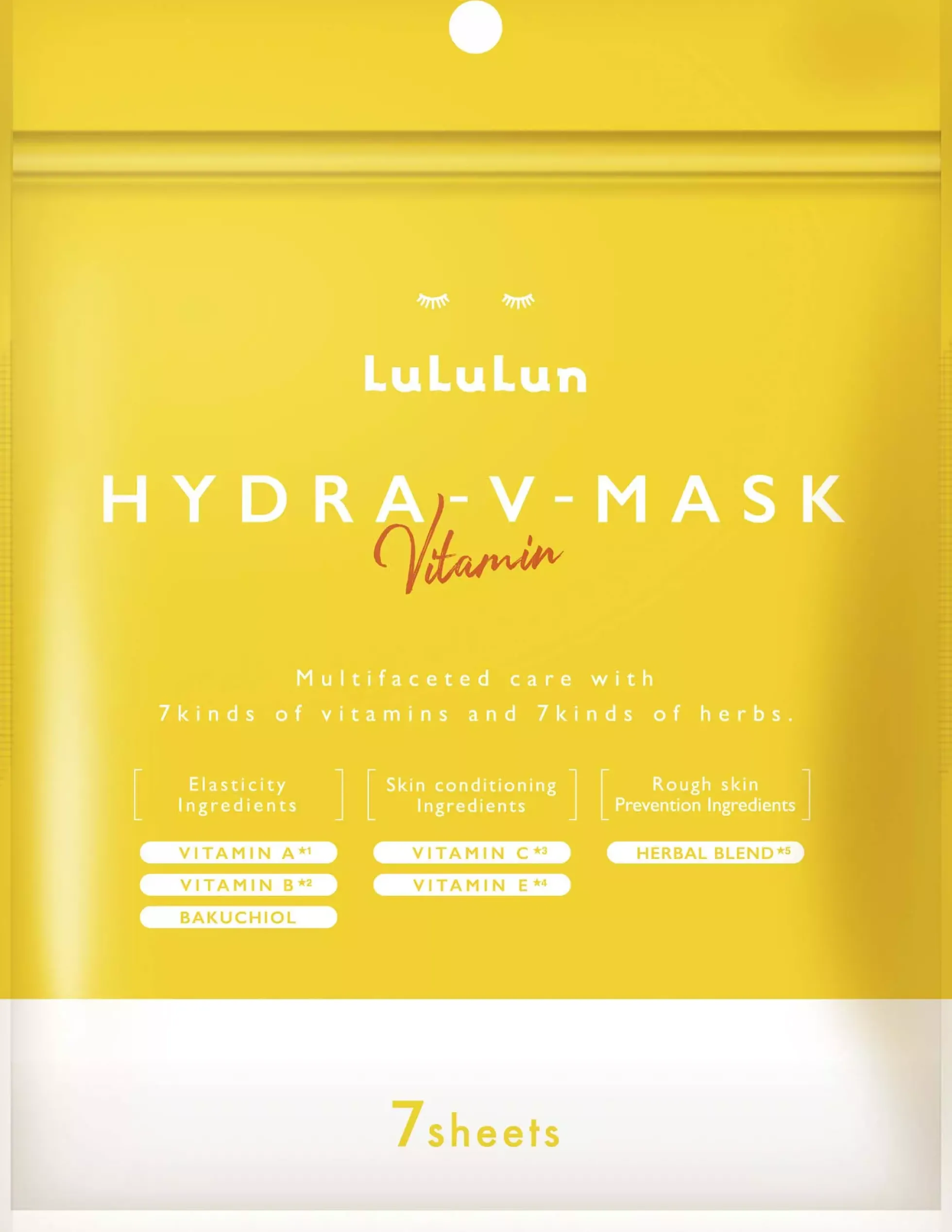LuLuLun Hydra V-Mask Vitamin Sheet Mask 7 st