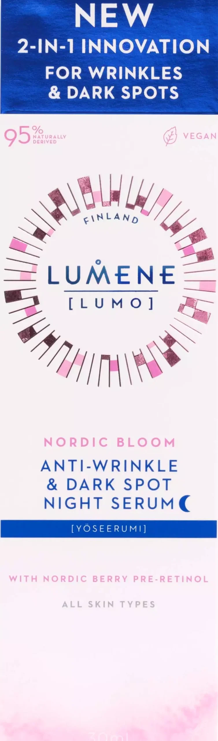 LumeneNordic Bloom Anti-Wrinkle & Dark Spot Night Serum 30 ml