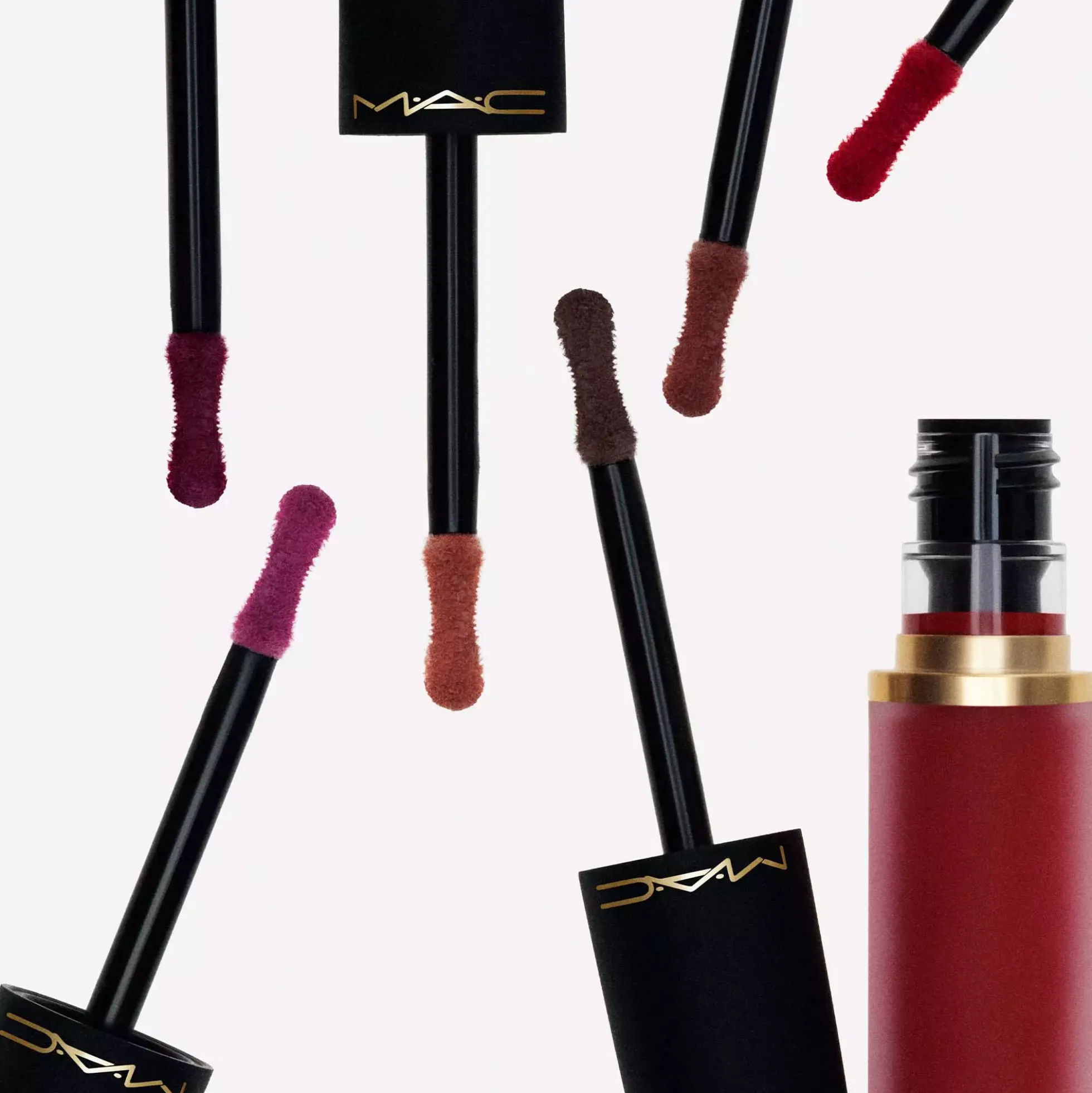 MAC CosmeticsPowder Kiss Lip + Cheek Mousse Burning Love