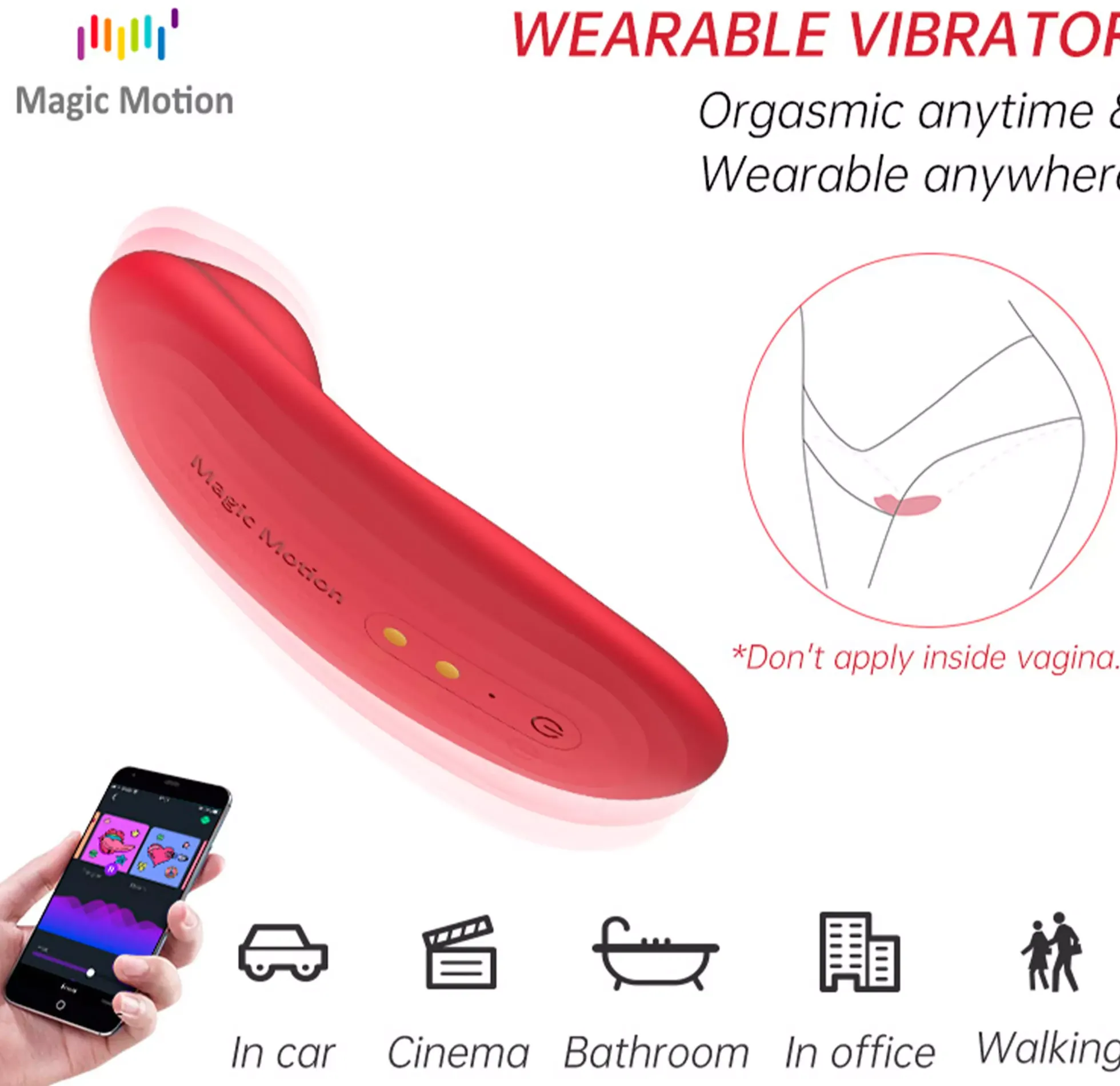 Magic Motion App Controlled Panty Vibrator - Nyx