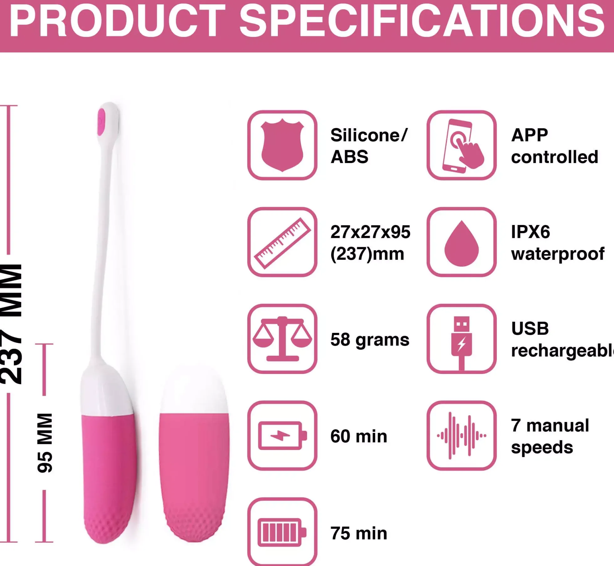 Magic Motion App Controlled Vibrating Egg - Vini