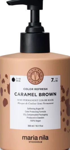 maria nilaColour Refresh Semi-Permanent Color Mask 7.35 Caramel Brown