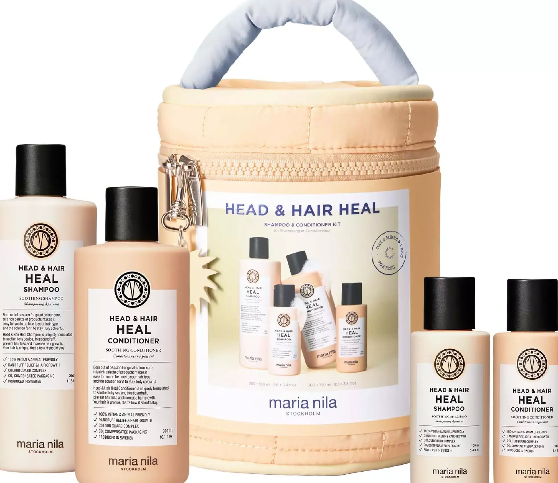 maria nilaHead & Hair Heal Beauty Bag