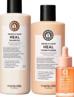 maria nilaHead & Hair Heal Bundle Shampoo 350 ml & Conditioner 300 ml & Serum 50 ml