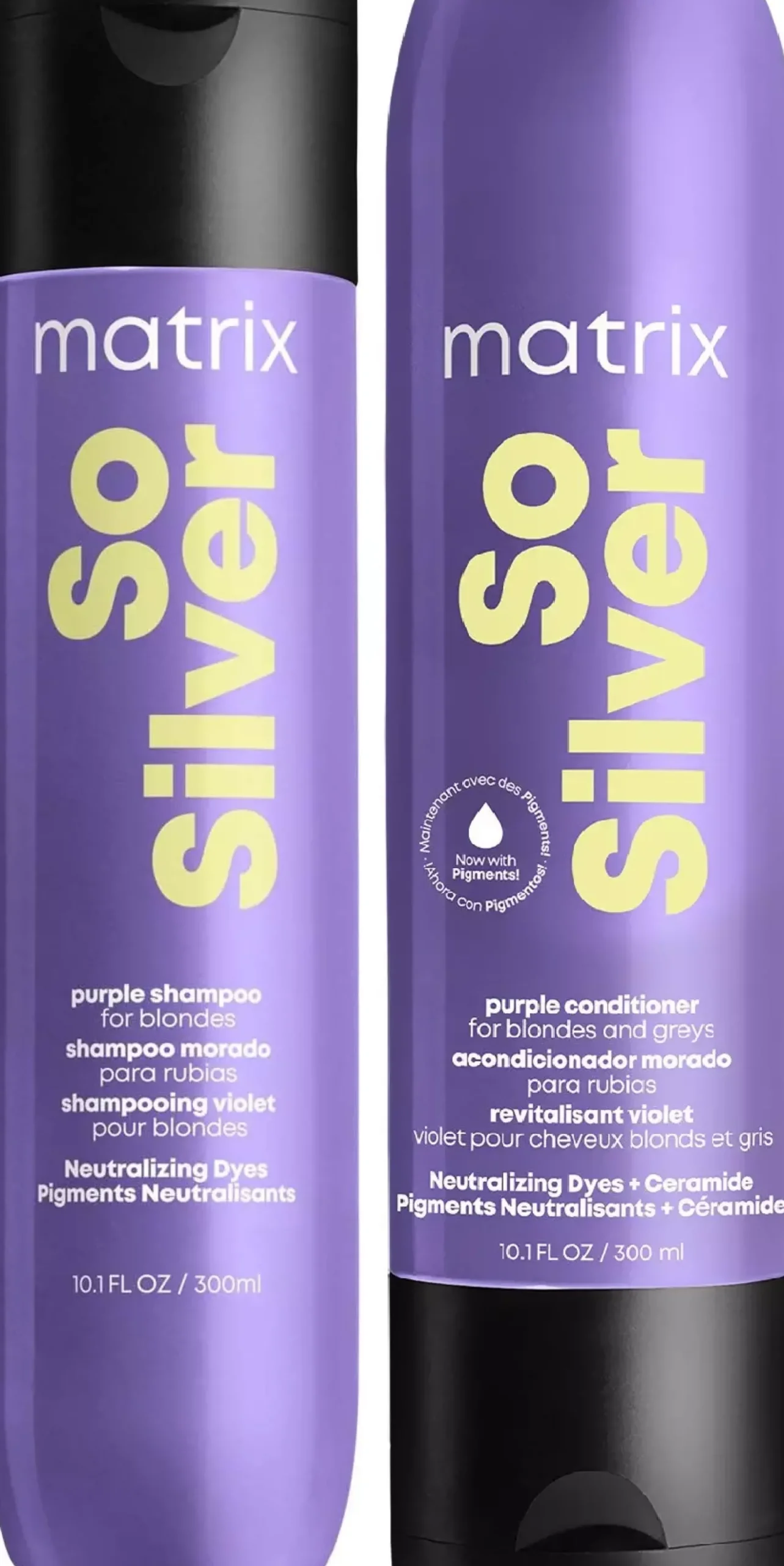 MatrixSo Silver Bundle Purple Shampoo 300 ml & Pigmented Conditioner 300 ml