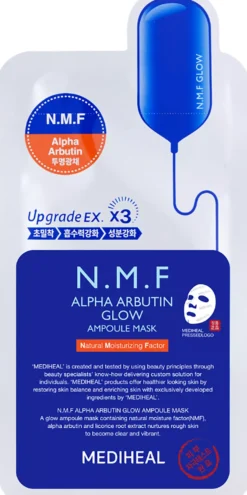 Mediheal N.M.F Alpha Arbutin Glow Ampoule Mask 10 st