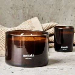 MerakiDark Wood Scented Candle Small