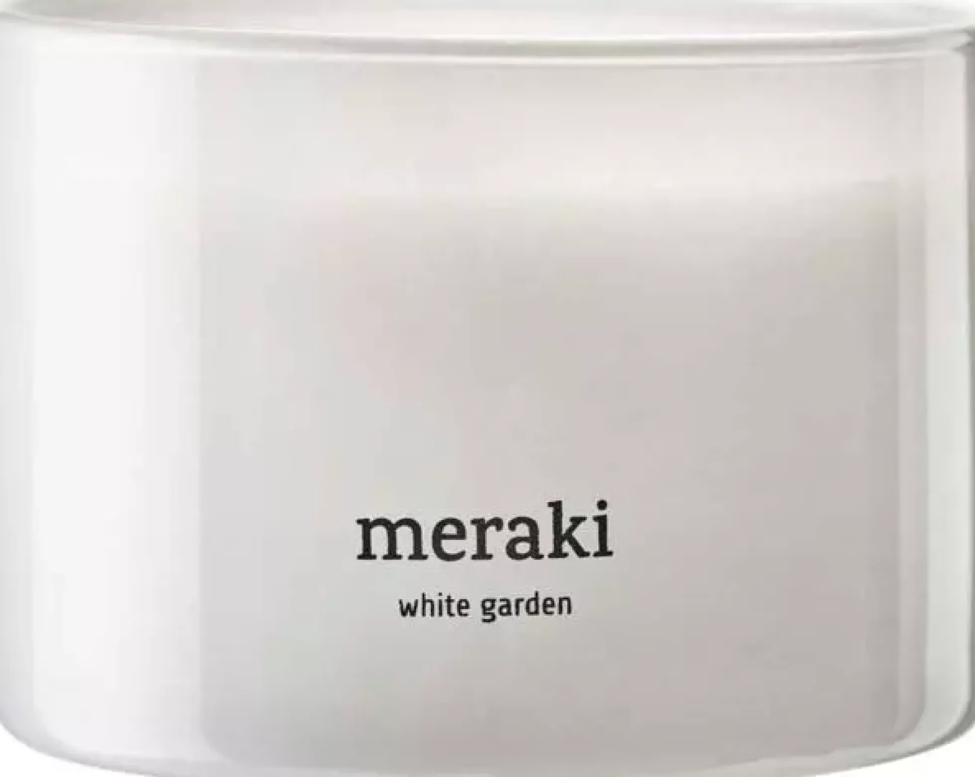 MerakiWhite Garden Scented Candle Small