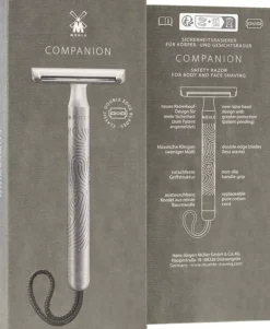 Mühle Companion Unisex Safety Razor Silver Matt Stone