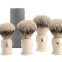 Mühle Rakborste Silvertip Badger Classic Resin Black-L