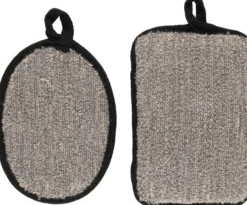 Mineas Body Scrubber Black 2 Pcs Black