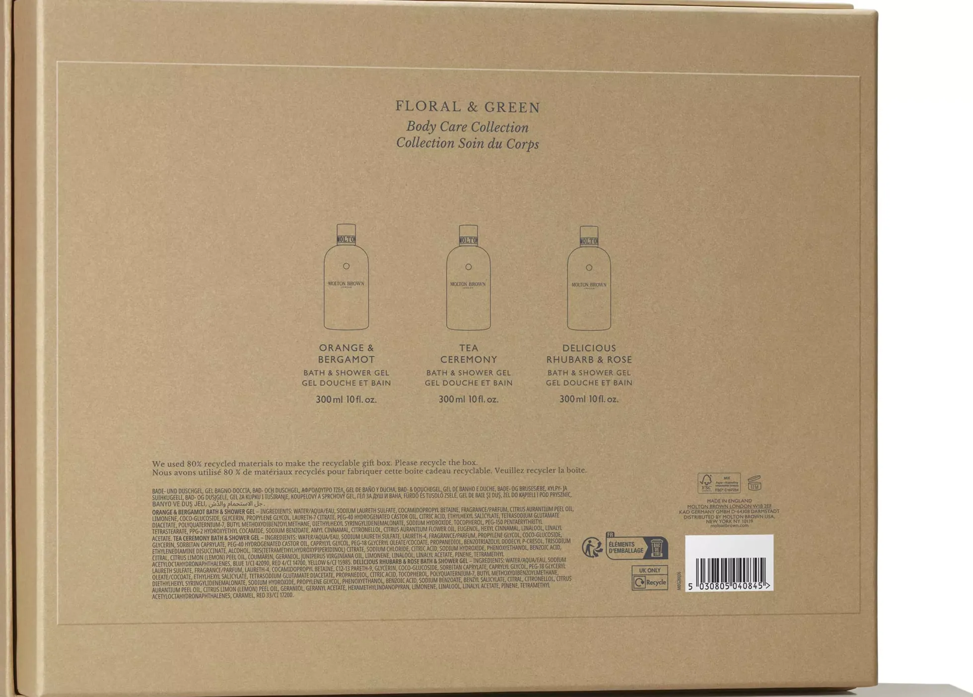 Molton Brown Gift Set Floral & Green Body Care Collection 900 ml