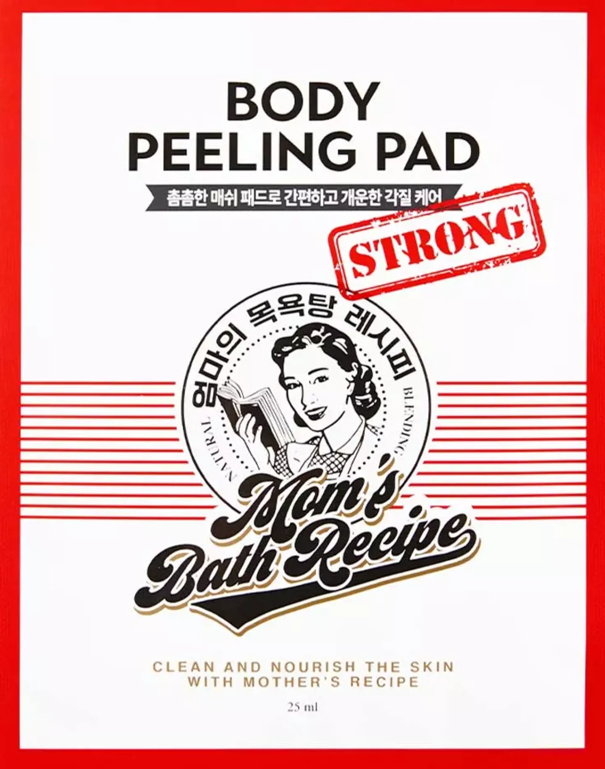 Mom's Bath Recipe Body Peeling Pad Strong
