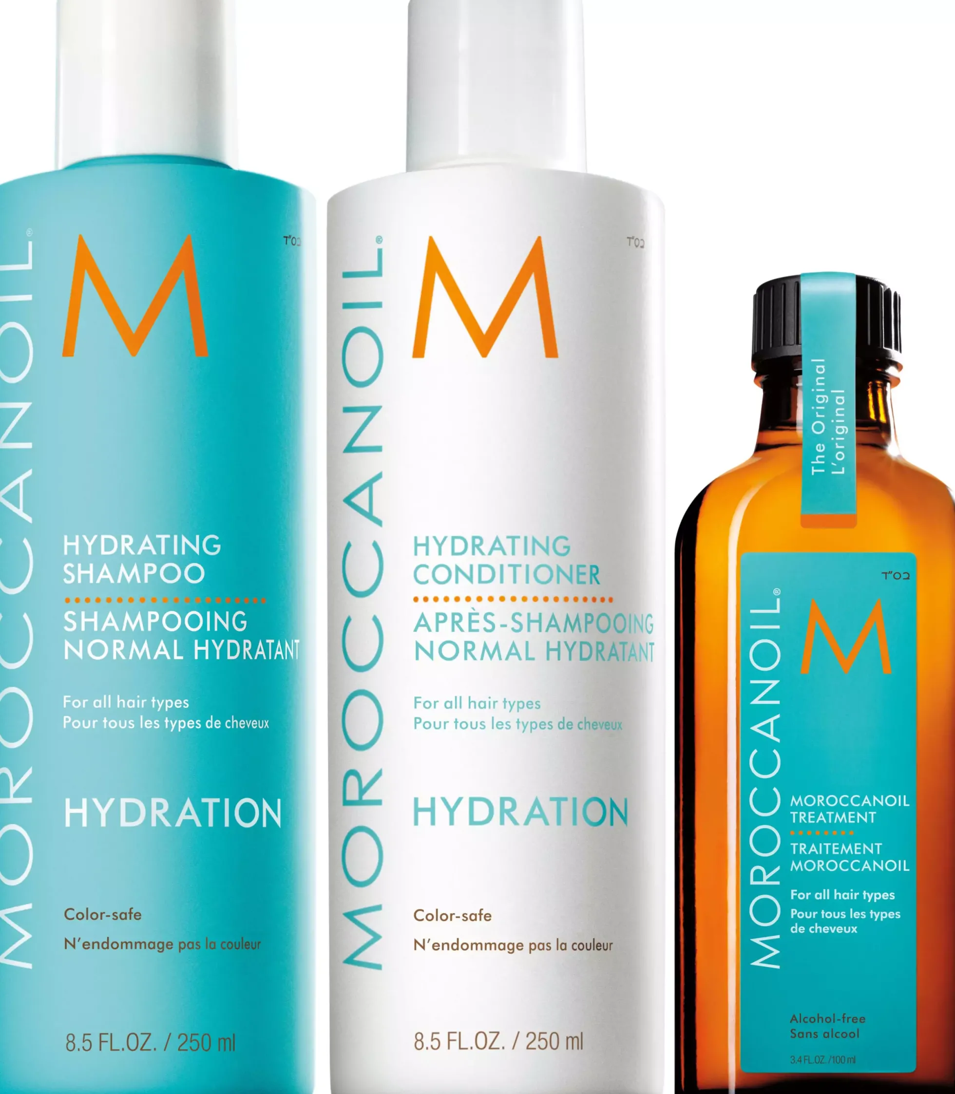 MoroccanoilHydration Bundle Shampoo 250 ml & Conditioner 250 ml & Treatment Oil 100 ml