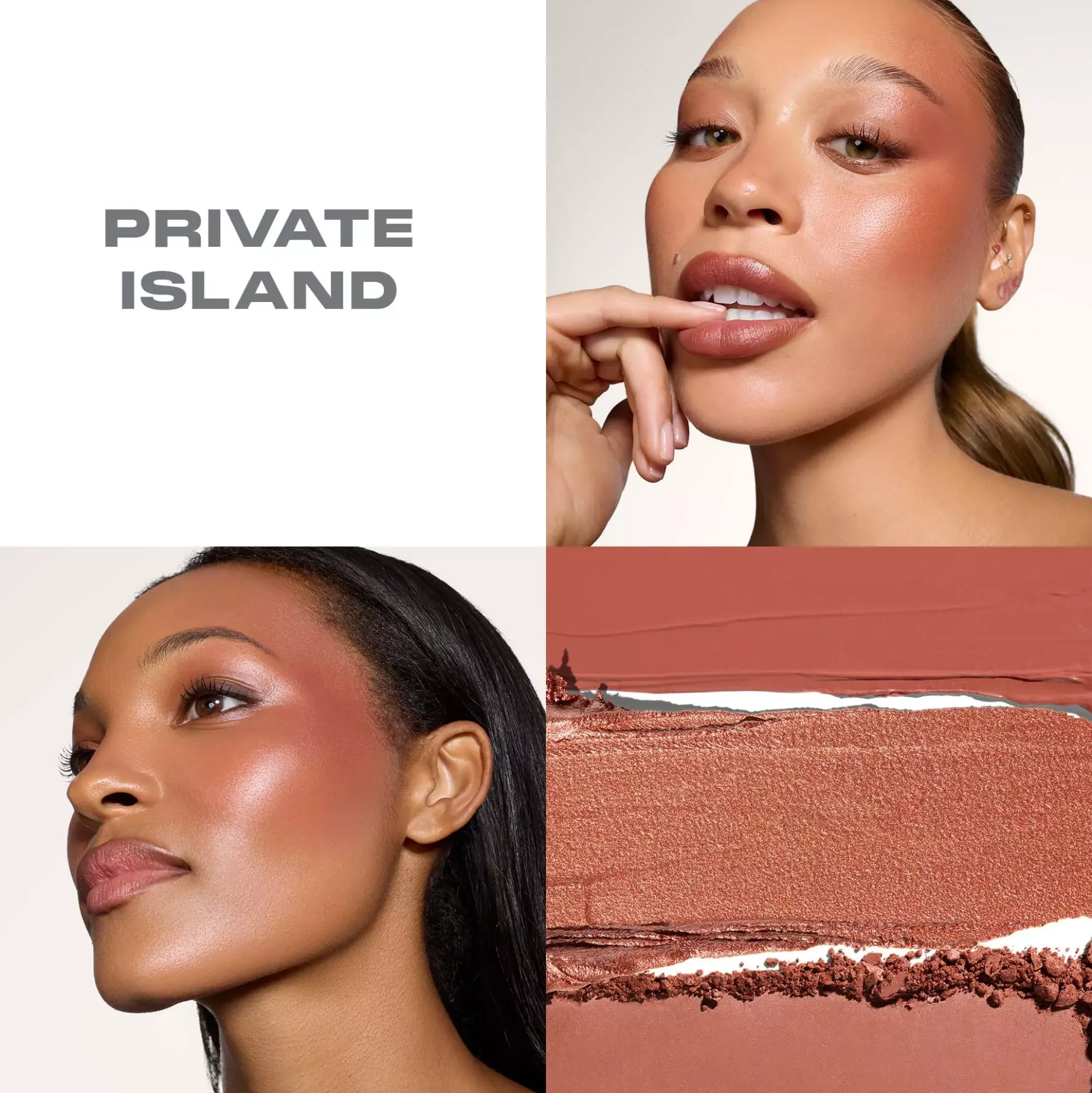 Morphe Cheek Thrills Multi-Finish Face Trio Private Island