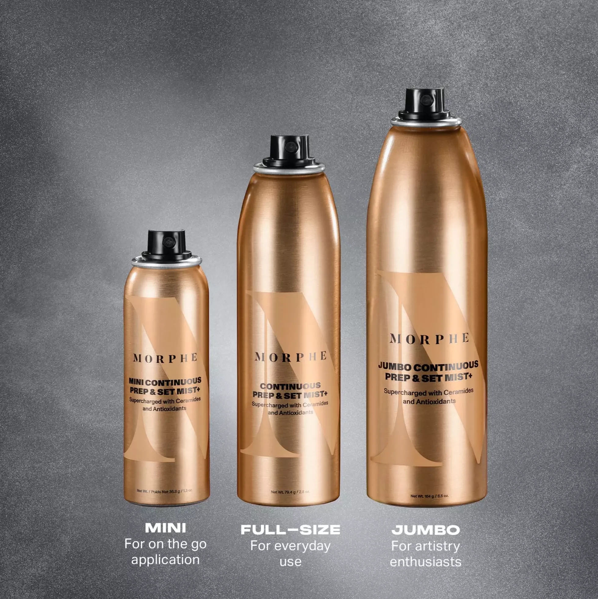 Morphe Continuous Prep & Set Mist+ Supercharged With Antioxidants And Ceramides Full-Size
